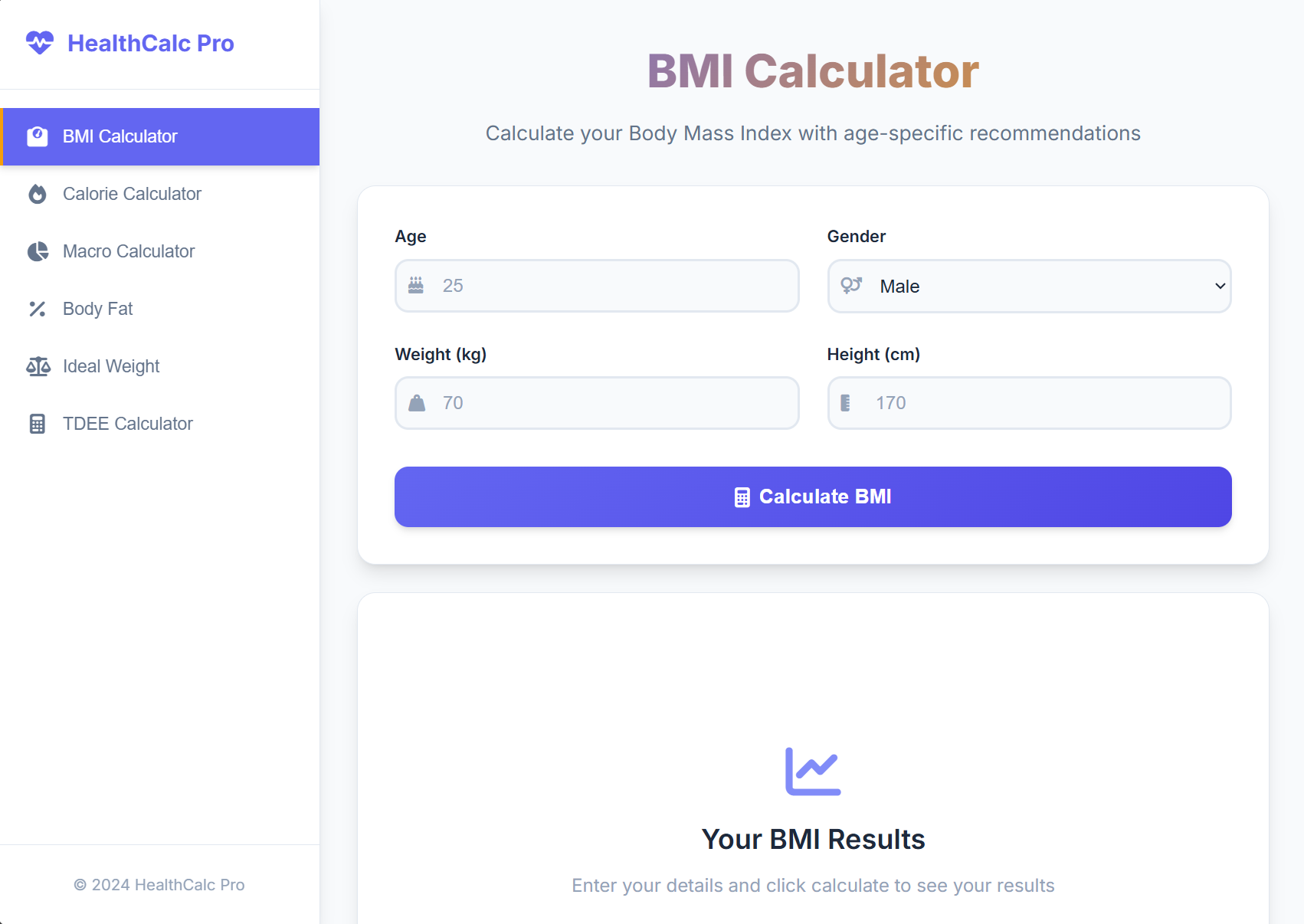 Body Calculator by martin evers
